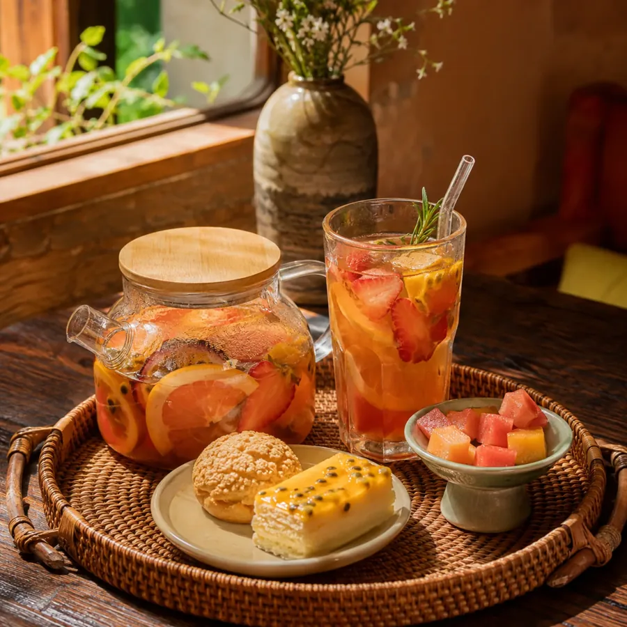 Quầy pha chế buổi sáng